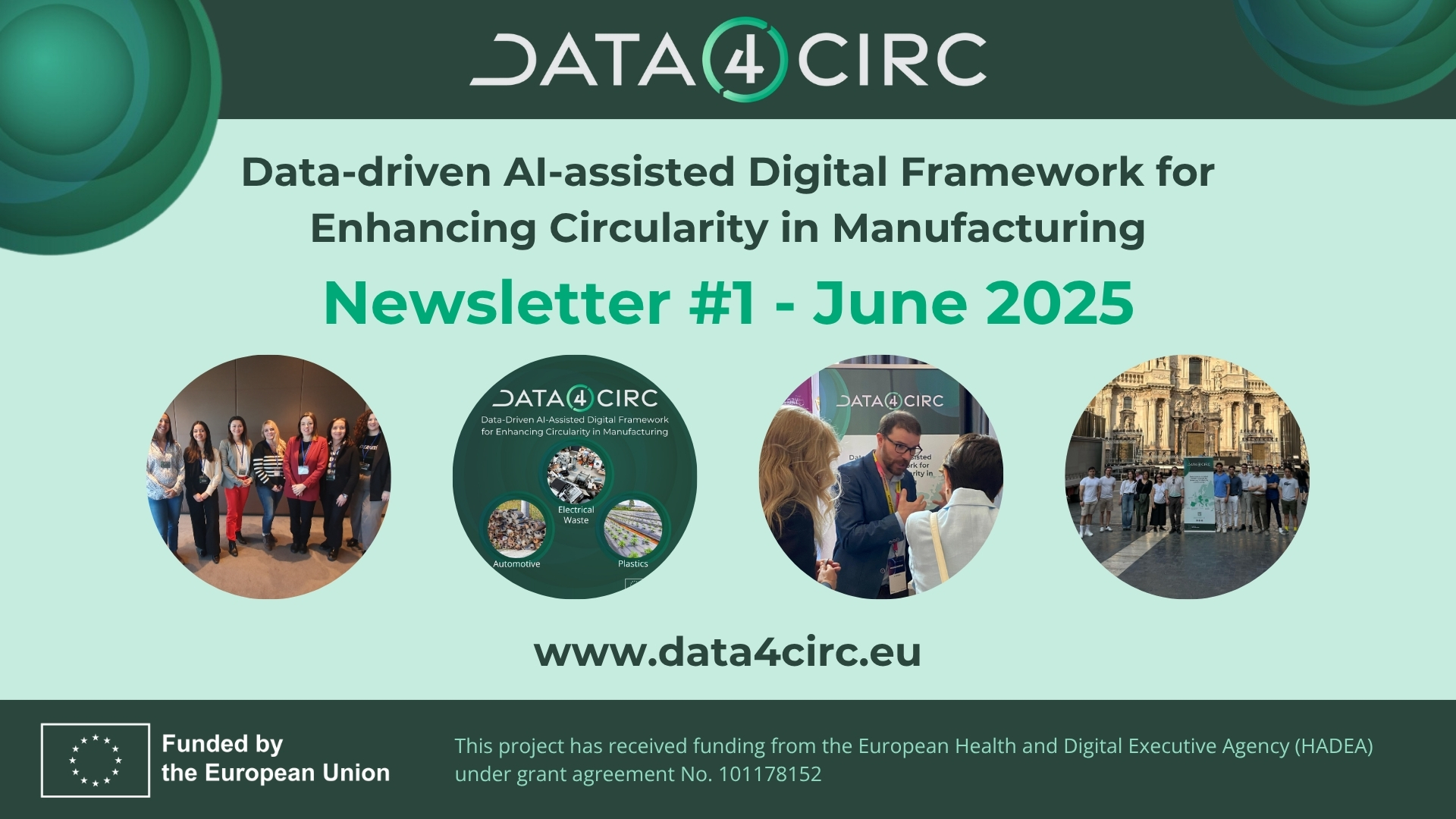 DATA4CIRC Newsletter #1 header
