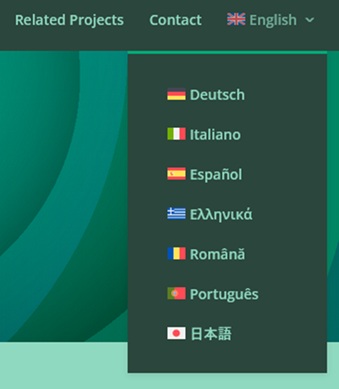 List of languages in which the DATA4CIRC website is available